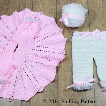 Summer Satin Jacket, Pants, Hat Crochet Pattern #130