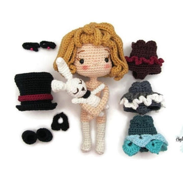 Doll crochet pattern tutorial "Fairylusion"