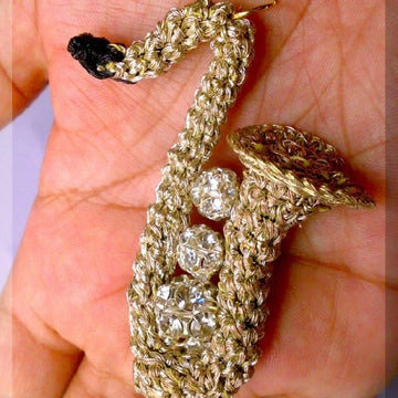 Unusual Crochet Saxophone Pattern A Unique Musical Amigurumi