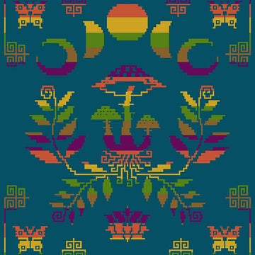 Dark Botanical Vibes blanket