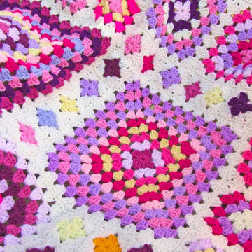 Shabby Chic Granny Square Throw
