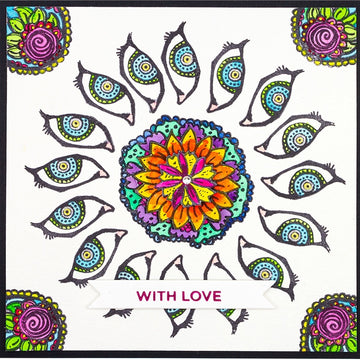 Spellbinders Jane Davenport Clear Stamps - Mandala
