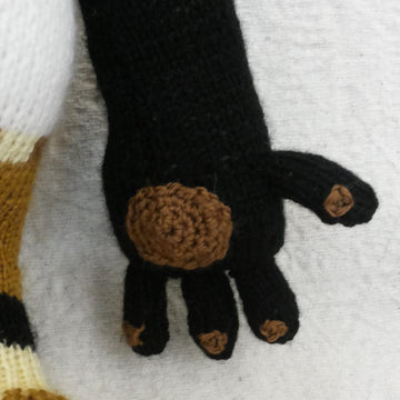 Toy  knitting paterns -Knitted Panda  kung fu