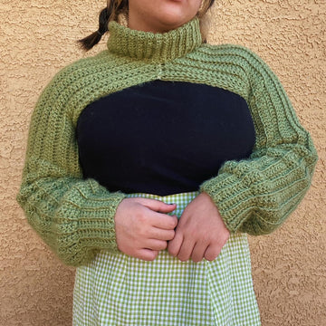 Shrug turtle neck sweater