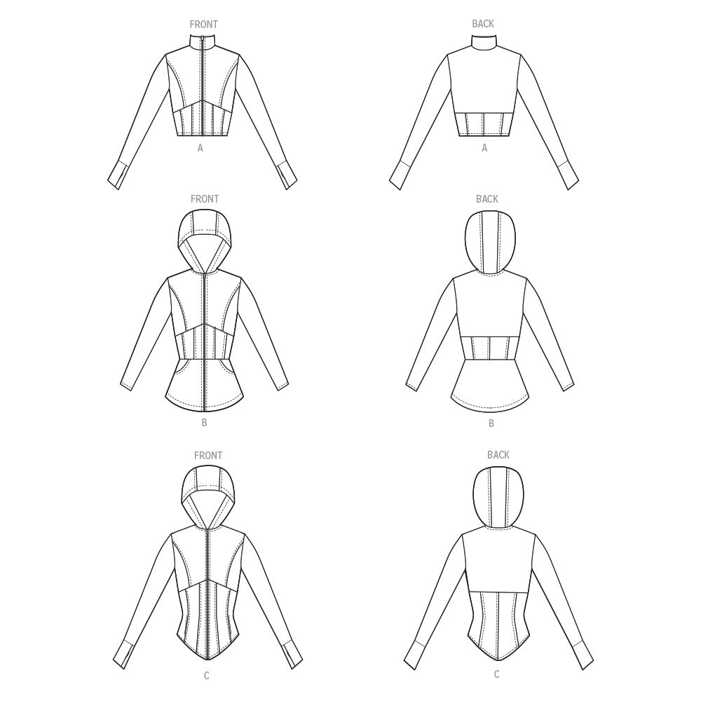 McCall's Misses' Knit Corset Style Jacket M8365 - Sewing Pattern