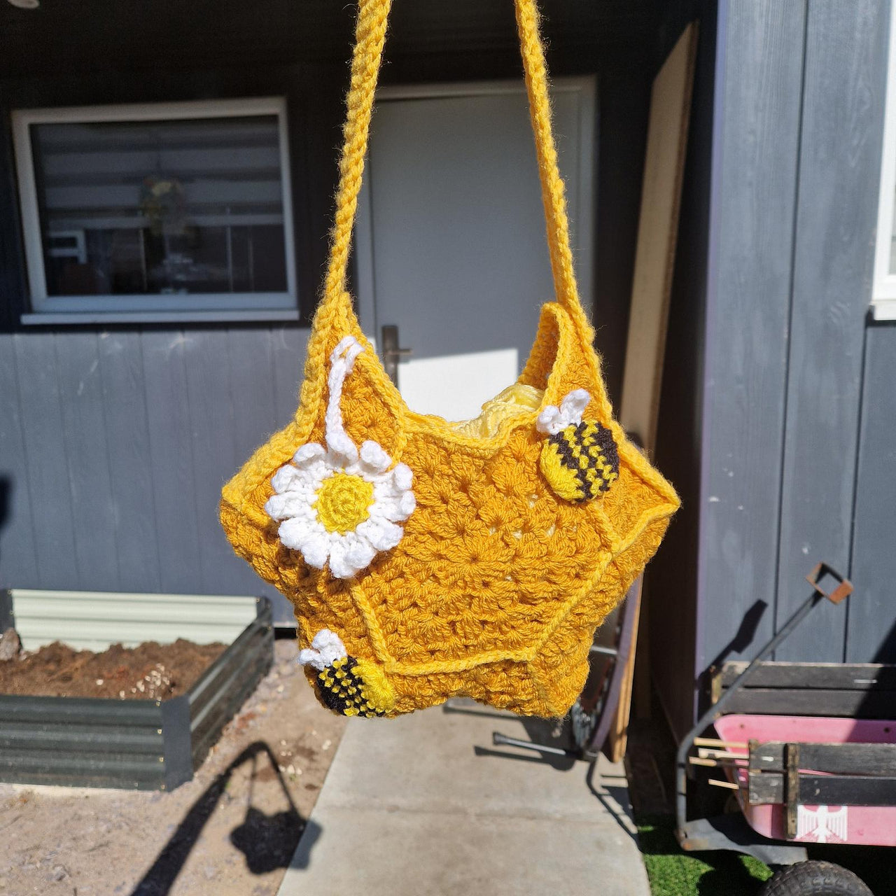 Honeycomb and Bee Bag