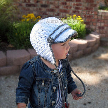 Two-Button Visor Hat With Ear Flaps