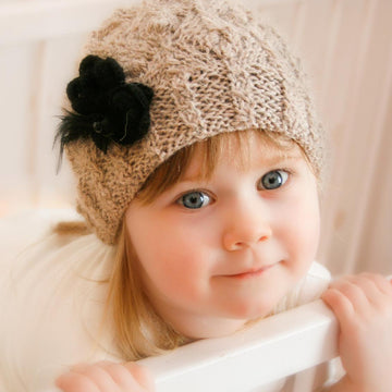 Violet lace hat