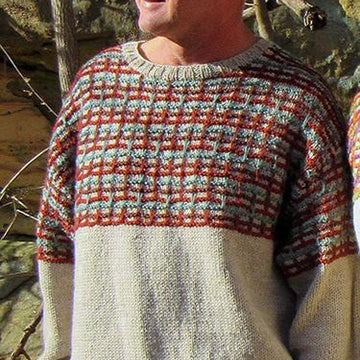 Retro Plaid Pullover