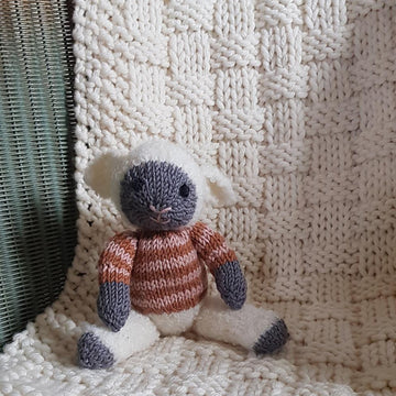 Chunky Basket Stitch Baby Blanket