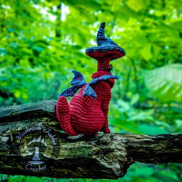 Kitty Cap Mushroom Fae - Fantasy Cat Fairy