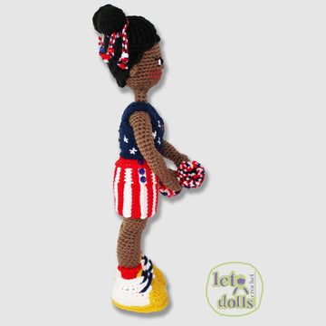 15 inch crochet doll pattern PDF, Small amigurumi doll, Liberty
