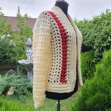 Crochet simple jacket