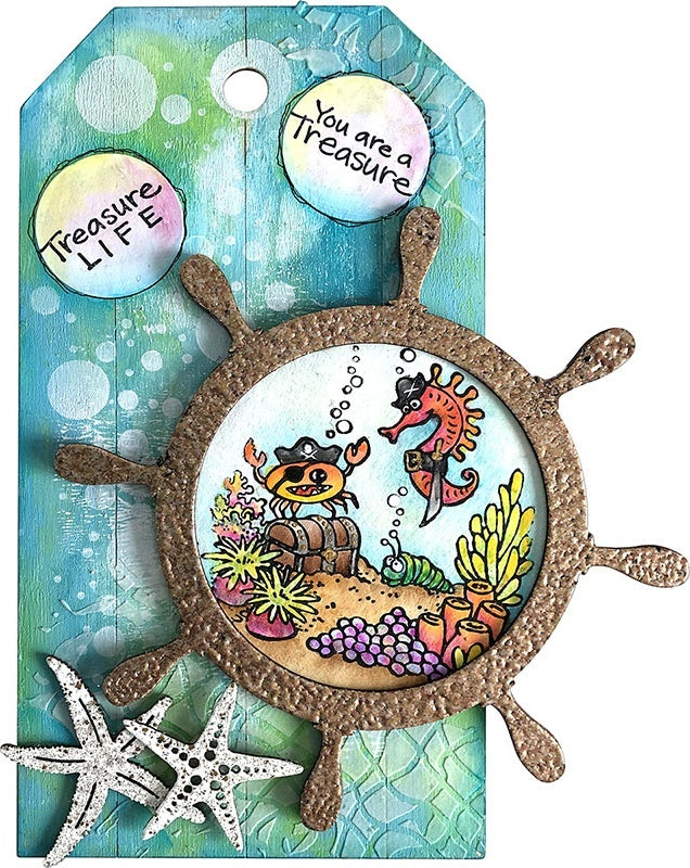 Stampendous Cling Stamp - Pirate Fun