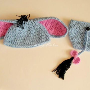 Donkey Baby Hat and Diaper Cover