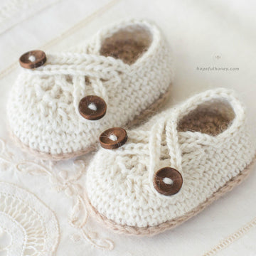 Swiss Coffee Baby Booties