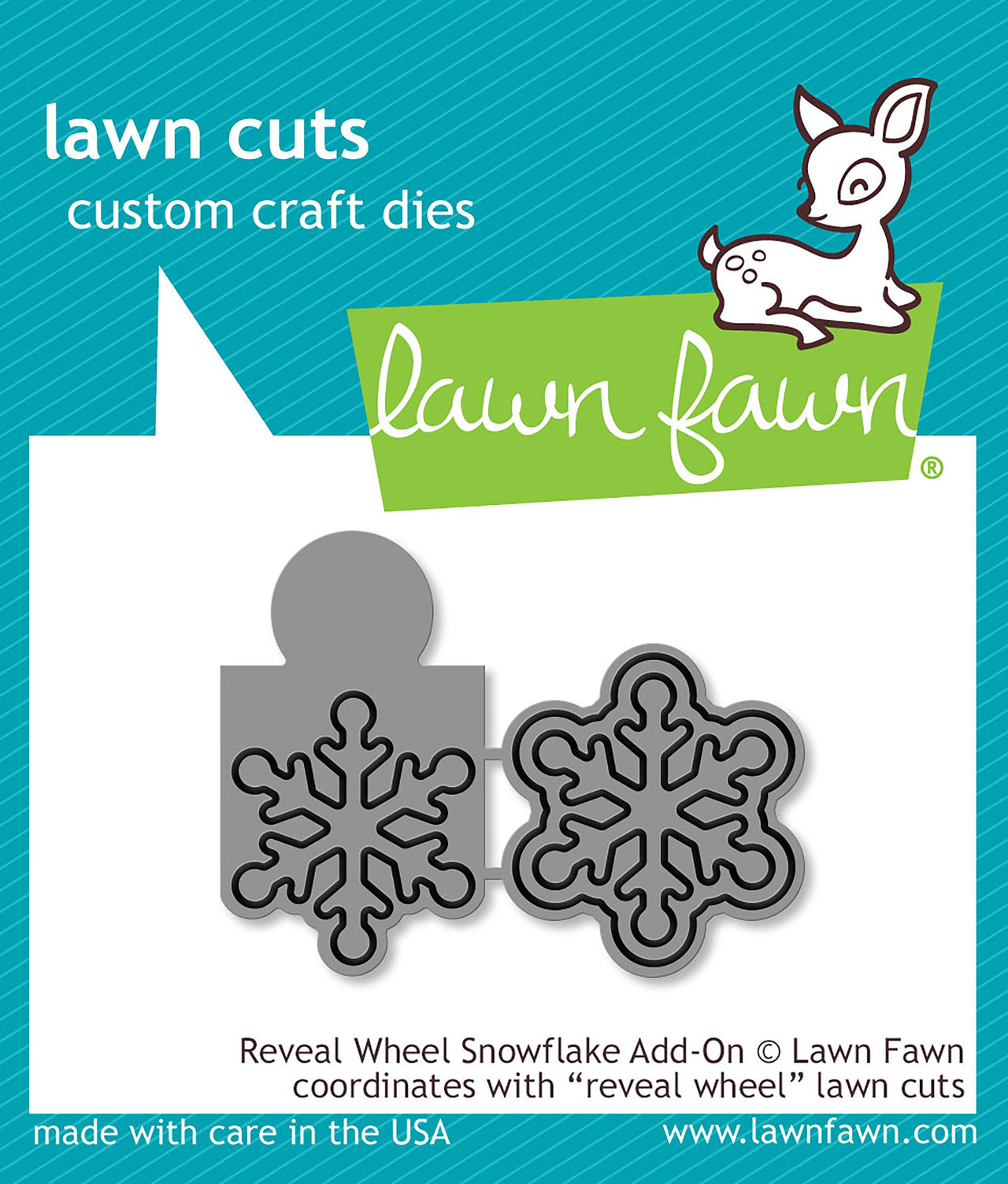 Lawn Fawn Lawn Cuts Custom Craft Die - Reveal Wheel Snowflake Add-On