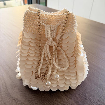 Luna Sequin Bucket Bag