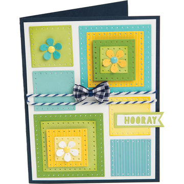 Sizzix Framelits Dies By Stephanie Barnard 8/Pkg - Dotted Squares