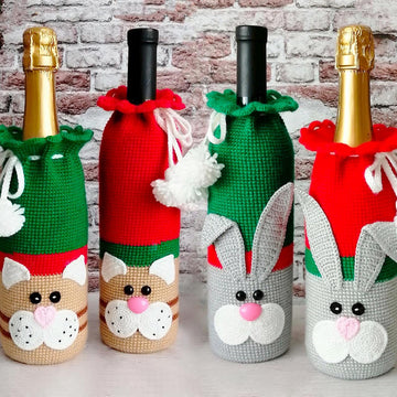 330 Cat and Rabbit Bottle cover