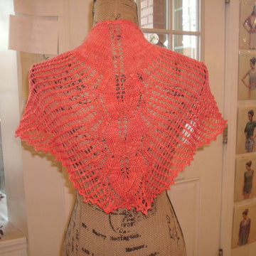 Painted Leaf Butterfly Shawl