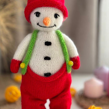 Snowman knitting pattern