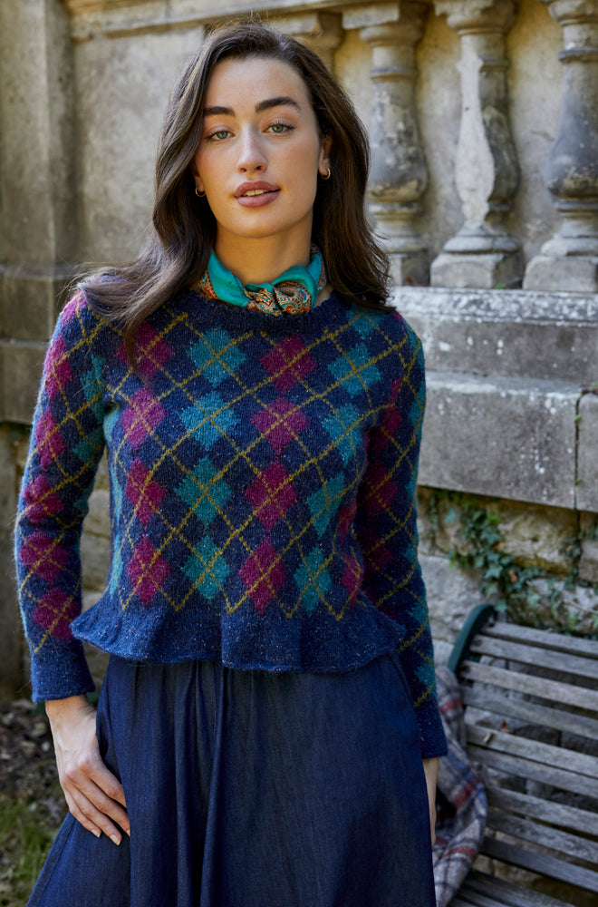 Fiona - Jumper Knitting Pattern For Women in Debbie Bliss Erin Tweed by Debbie Bliss