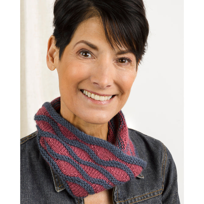 Aguna Cowl in Valley Yarns Hampden - 1097 - Downloadable PDF