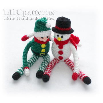 4 x Christmas ToysCrochet Pattern (Santa, Reindeer, Snowman, Elf)