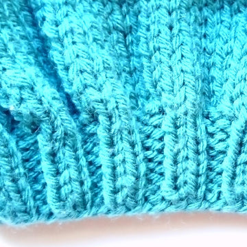 Slouchy merino green hat