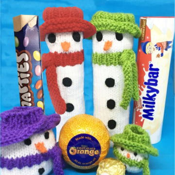Snowman Smartie bags, chocolate orange, F.Rocher