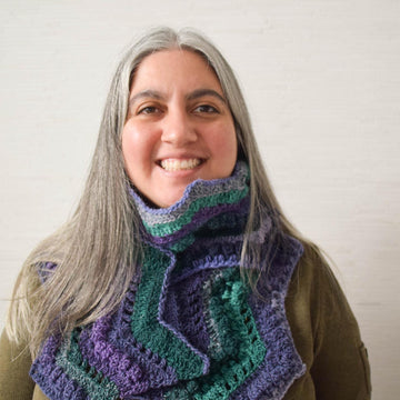 Rippling Peacock Scarf