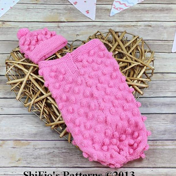 Knitting Pattern Doll or Preemie Bobble Cocoon #258