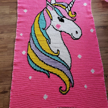 Unicorn Beauty Graphghan Pattern