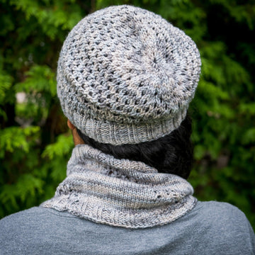 Moonlight Waterfall Hat and Cowl