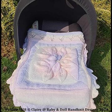 Leaf Motif Car Seat Cover Standard 0-9m Car Seat