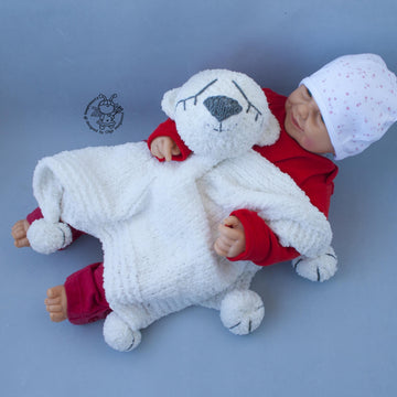 Polar Bear Baby Lace Blanket