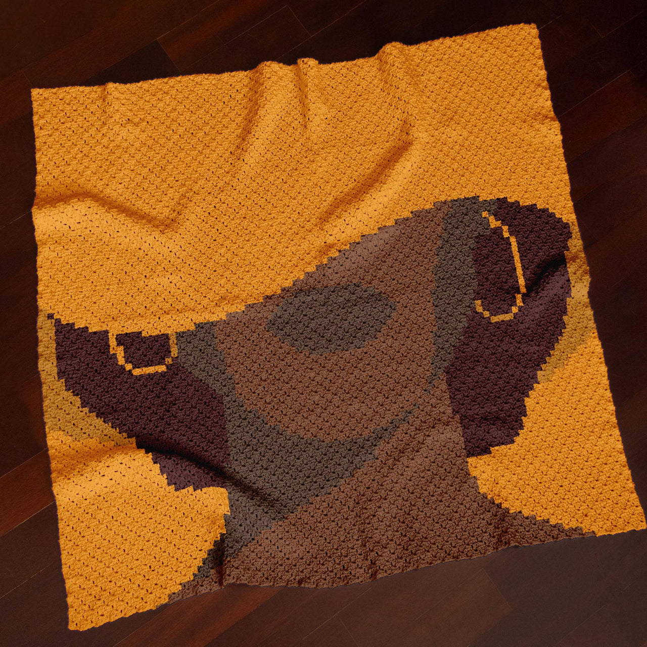 Golden Lady Blanket C2C Crochet PATTERN
