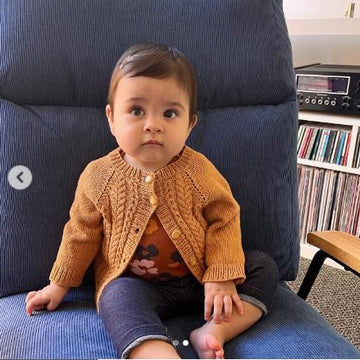 Velvet Acorn Baby Cardigan