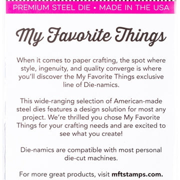 My Favorite Things Die-namics Die - Friends With Fins