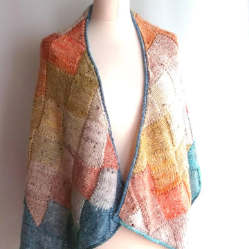 Noro entrelac wrap