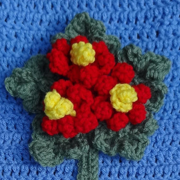 Red Flowers in a White Vase