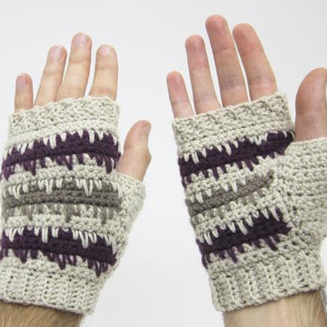 Easy Argyle Men's Mitts