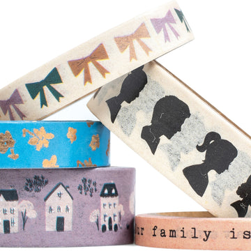 American Crafts Maggie Holmes Heritage Washi Tape 8/Pkg - 4 To 6 Yards Each