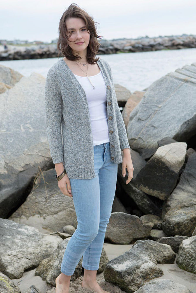 Bly Cardigan in Berroco Indigo - Downloadable PDF