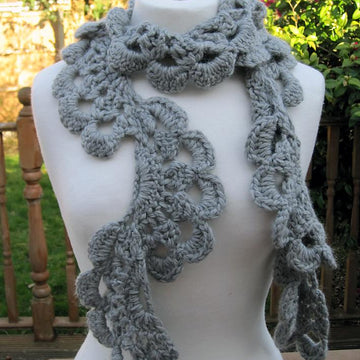 Anesha Crochet Lace Scarf