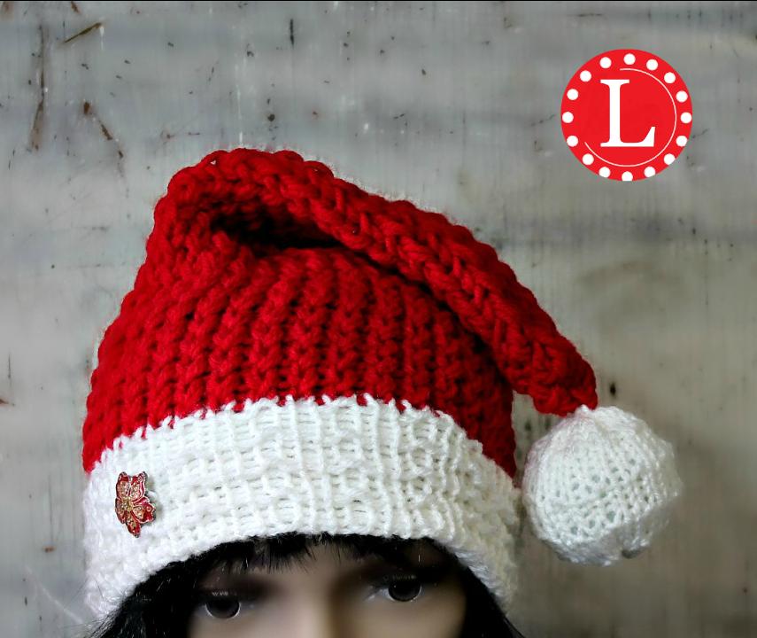 Loom Knit Santa Hat