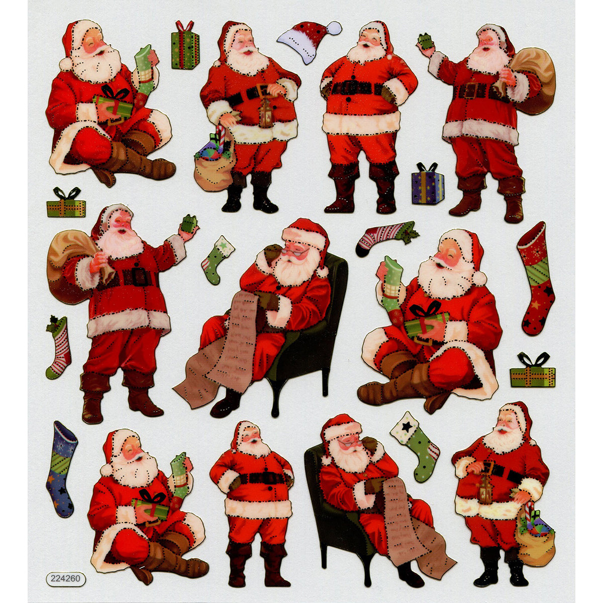 Tattoo King Sticker King Stickers - Traditional Santa