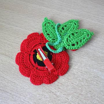 Hairpin brooch on head or clothes