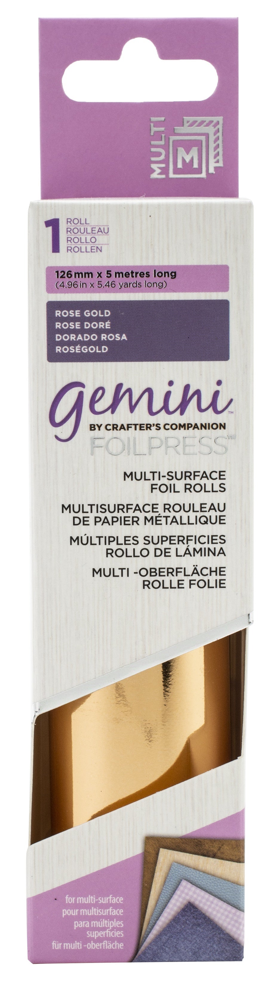 Crafter's Companion Gemini FoilPress Multi Surface Foil Roll - Rose Gold